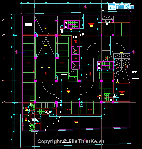 File cad,File thiết kế,mặt bằng khách sạn